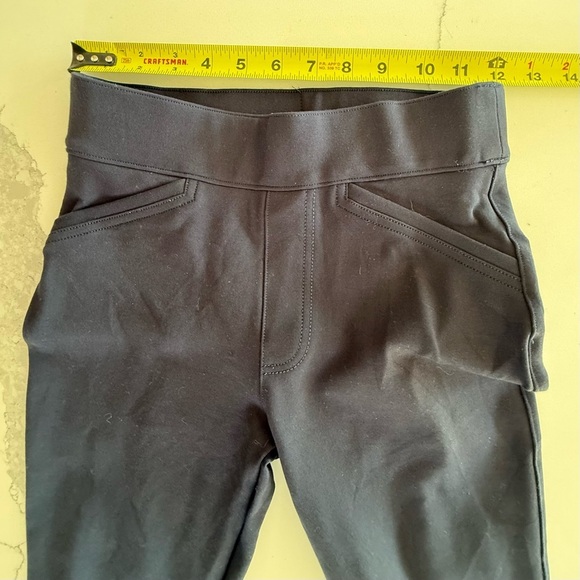 SPANX Women’s Backseam Skinny Stretch Pull On Ankle Pants Navy Blue EUC XS - Picture 8 of 14